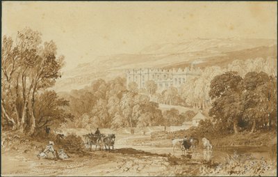 Stanhope Castle, Durham by Thomas Allom